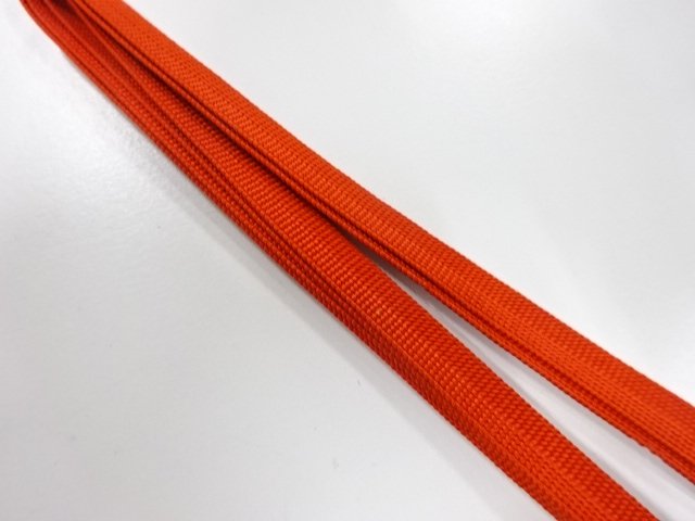  未使用品　正絹　帯留め用　手組三分紐